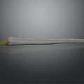Elephant Ivory Tusk With White Body Yellow Tip And Spotted Surface