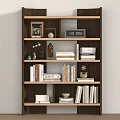 Modern Bookshelf Bookshelf Storage Rack 3d model