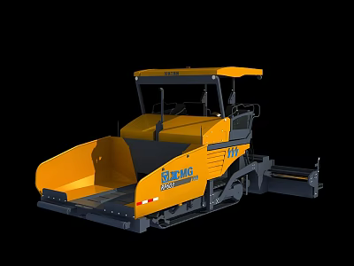Modern engineering vehicle paver 3d model