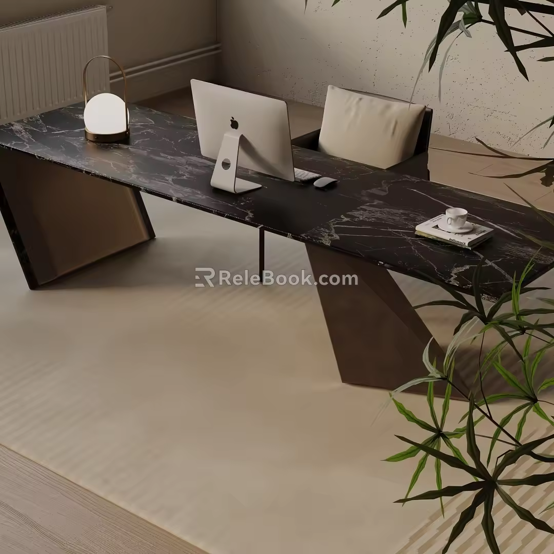 Modern table combination 3d model