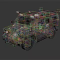 Gray Armored Military Vehicle With Rugged Design And Roof Mounted Equipment