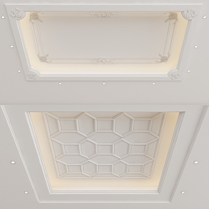 European-style ceiling 3d model