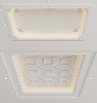 European-style ceiling 3d model