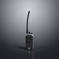 Portable Black Military Walkie Talkie With Long Antenna As Weapon Communication Device
