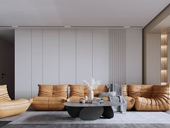 modern living room 3d model