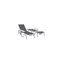 Outdoor Lounge Chair Frames With Mesh Seats And Adjustable Backrests