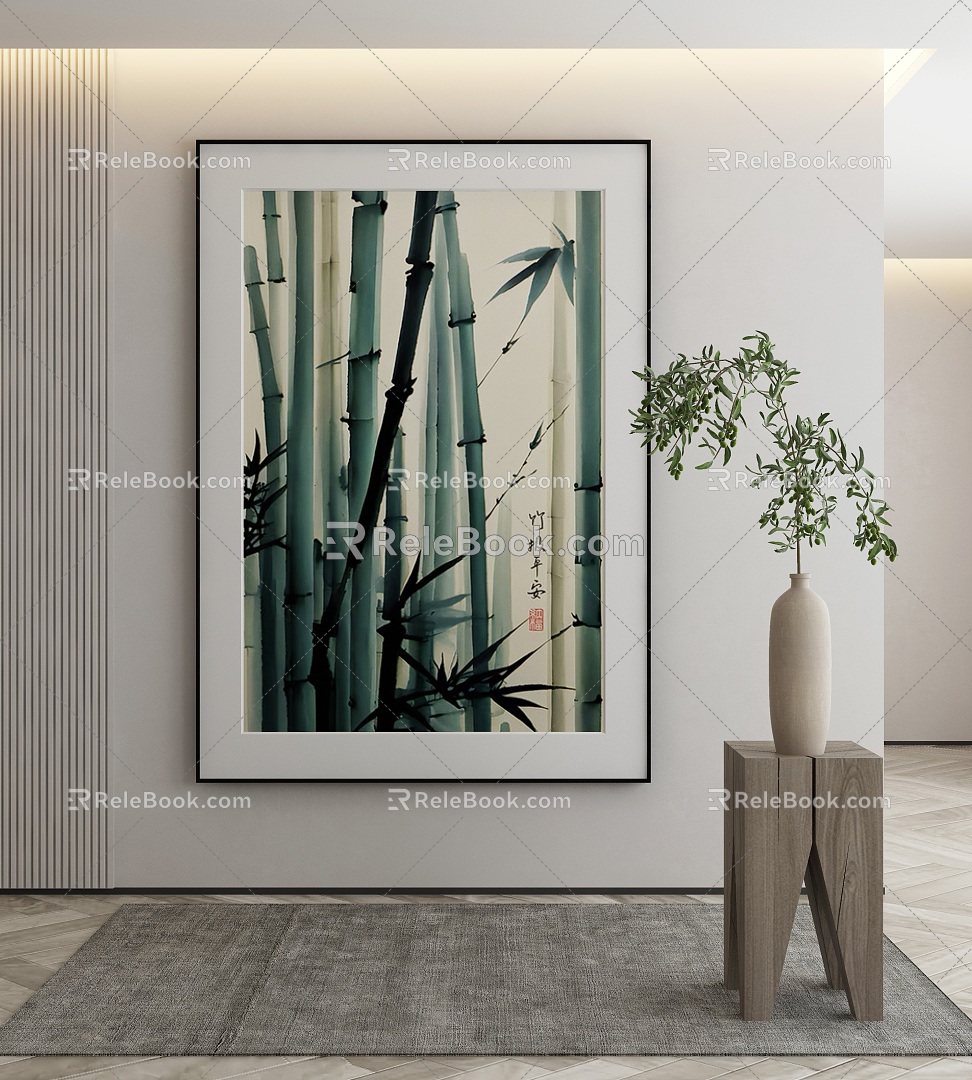 modern decorative painting 3d model