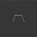 Marble Top Bench With Carved Floral Patterns And Slender Curved Legs For Modern Home Decor