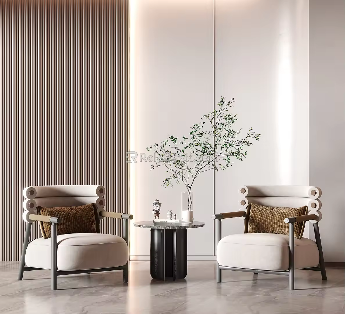 Modern Casual Sofa Combination Single Sofa Combination 3d model