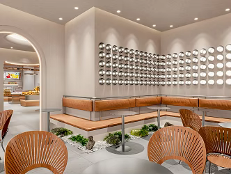 Qui bakery leisure area 3d model