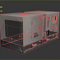 Industrial Diesel Generator Set With Soundproof Enclosure And Control Panel