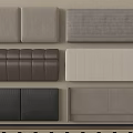 Upholstered Bed Headboards with Gray Black Beige Colors and Tufted Padded Designs