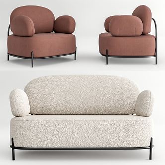 Modern Combination Sofa Combination 3d model