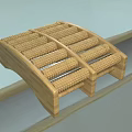 Ergonomic Wooden Therapeutic Foot Massage Medical Device with Multiple Rollers