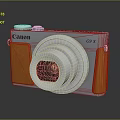 Canon G9 X Digital Camera With Compact Design And Orange Silver Finish