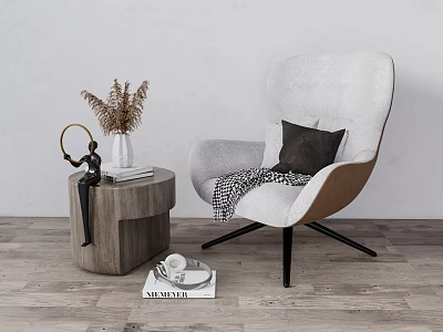 Modern Sofa Chair Leisure Chair 3d model