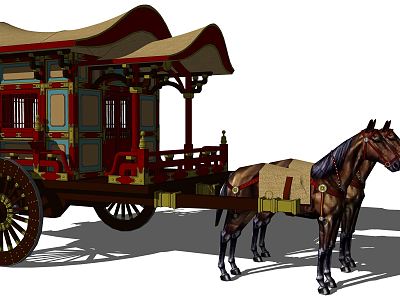 Chinese carriage model