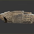 Ancient Architectural Ruins Featuring Stone Brick Layers And Weathered Structural Remains