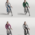 Cycling Man Characters Foreign Men Sports Men Cyclists 3d model