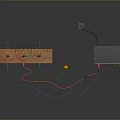 Other Electronic Experimental Device With Wooden Frame Colored Wires And Control Box