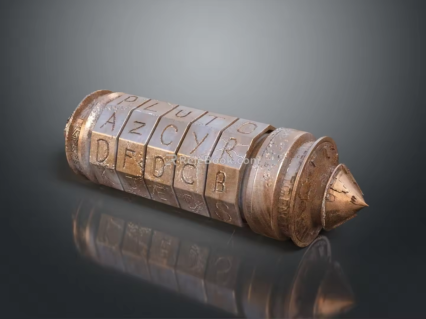 Lock combination lock metal lock antique lock old lock tools hardware tools processing tools furniture 3d model