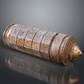 Lock combination lock metal lock antique lock old lock tools hardware tools processing tools furniture 3d model