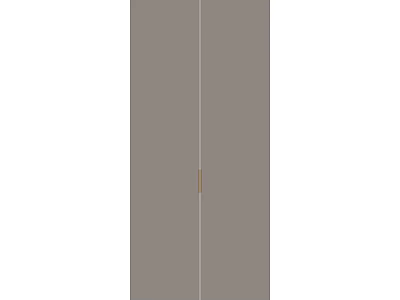 Modern Gray Panel With Gold Accent For Interior Decoration Design 3d model