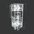 Commercial Standing Storage Cabinet With Doors And Multiple Shelves For Business Use