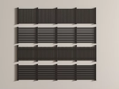 Modern stainless steel guardrail railing stainless steel protective partition railing 3d model