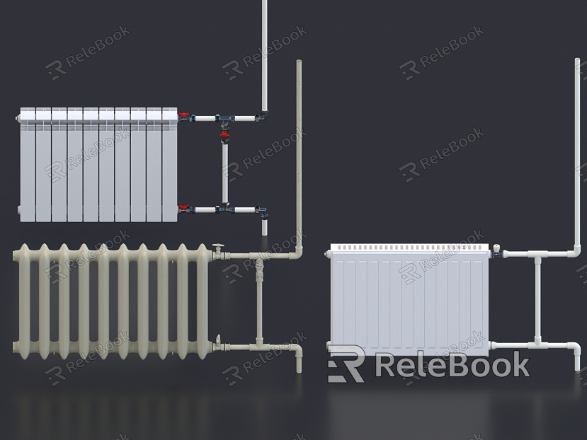 Heating pipe radiator model