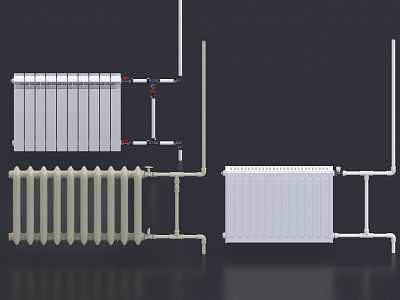 Heating pipe radiator model