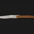 de Buyer Kitchen Knife With Wooden Handle And Stainless Steel Sharp Blade