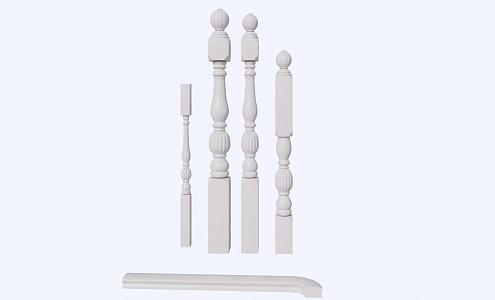 New Chinese Stair Handrail Railing 3d model