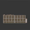 3D Rendered Wooden And Metal Frame Structure Components For Construction