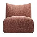 Beige Green Brown Accent Chair With Soft Fluffy Fabric Modern Design