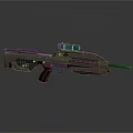 Modern Tactical Weapon Featuring Sleek Black Finish And Advanced Scope Design