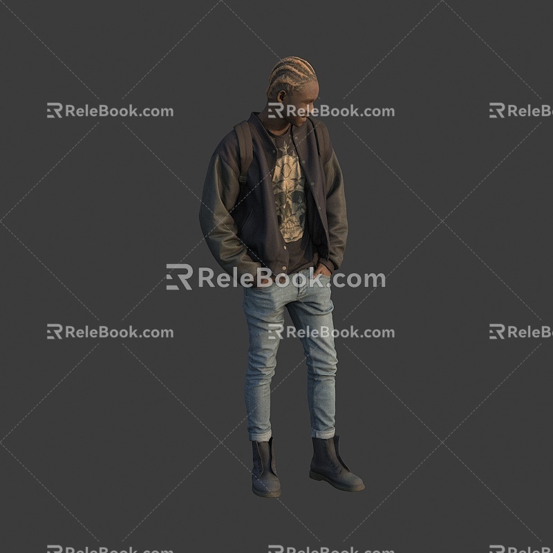 Men Young Men 3d model