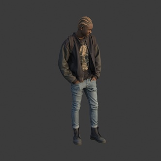 Men Young Men 3d model