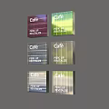 Illuminated Café Lightbox With Perk Up Revitalize Text And Transparent Design