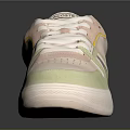 Stylish Casual Sneakers With Pink Green Blue And Orange Color Block Design