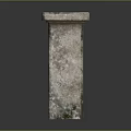 Rustic Wooden Stone Countertop And Pillar With Natural Texture Design