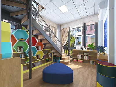 Children's Reading Room Modern Reading Room 3d model