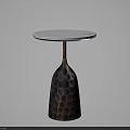 Stylish Modern Coffee Table With White Marble Top And Honeycomb Metal Base