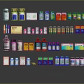 Various Types of Medical Devices Including Bottles Medications Ampoules and Packaging