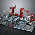 Modern Robot Arm Robot Arm Mechanical Arm Robot Arm Robot Head 3d model
