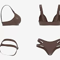 Modern Brown Lingerie Set Featuring Bras And Panties With Stylish Design