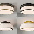 Modern Round Ceiling Light With Stylish Design And Multiple Color Options For Home 3d model