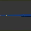 Blue Paintball Gun With Yellow Stars Modern Shiny Finish Ideal For Sports And Gameplay