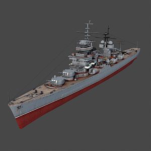 Industrial LOFT Battleship Sverdlov 3d model