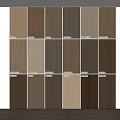 Modern Wall Decor with Various Wooden Color Samples Tones and Shades for Home